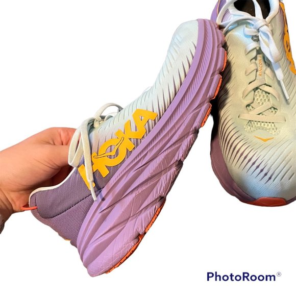 Hoka Shoes - Hoka Rincon 3 Purple Blue Ombre Running Sneaker Womens Size 10.5 Training